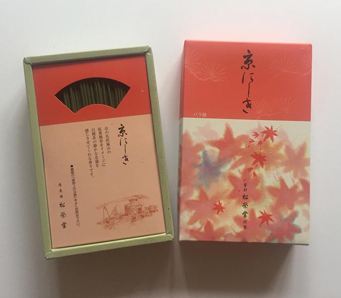 Shoyeido Kyoto Autumn Leaves Incense Kyo-nishiki 450 sticks Japan Free shipping